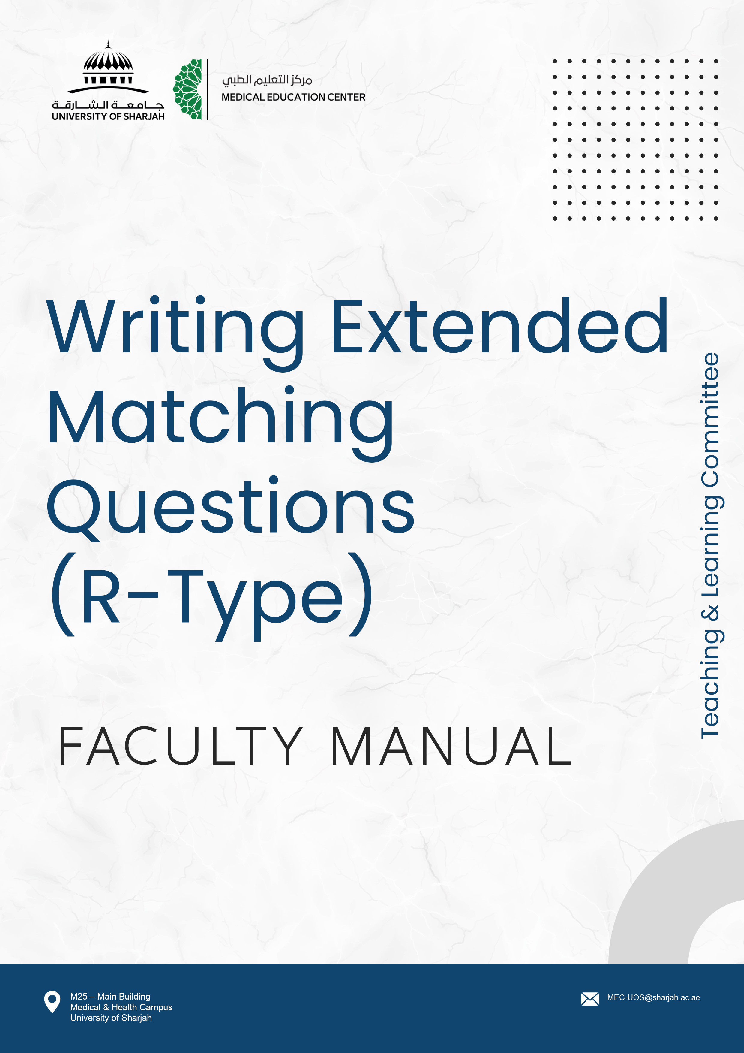 Writing Extended Matching Questions